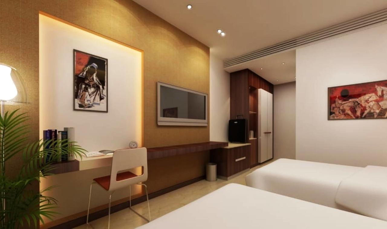 Hotel Vipul Grand Gurgáon Kültér fotó